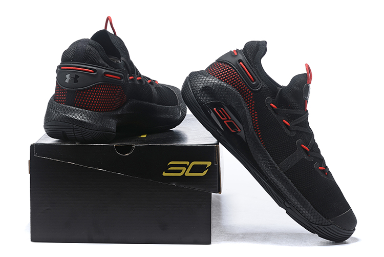 curry 6 black and red