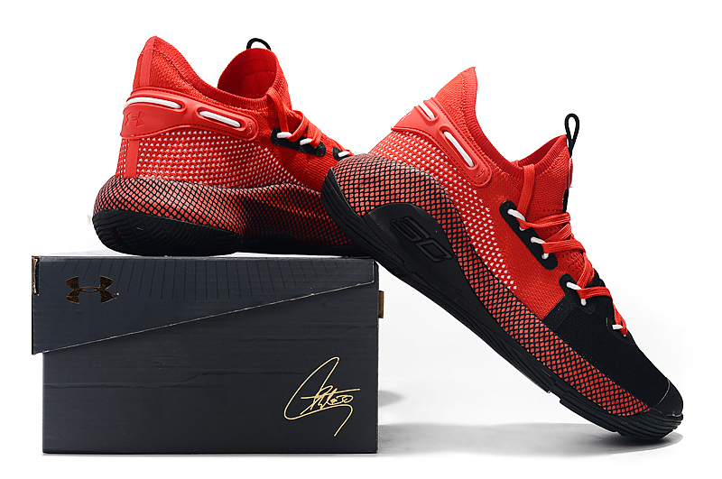 curry 6 black white red