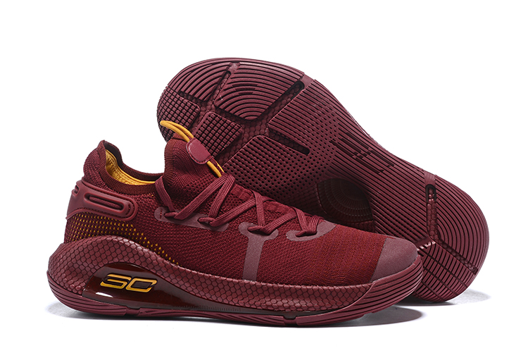 UA Curry 6 Wine Red/Gold For Sale – The 