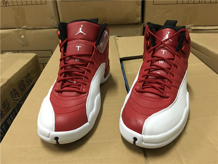 red and white jordan 12 for sale