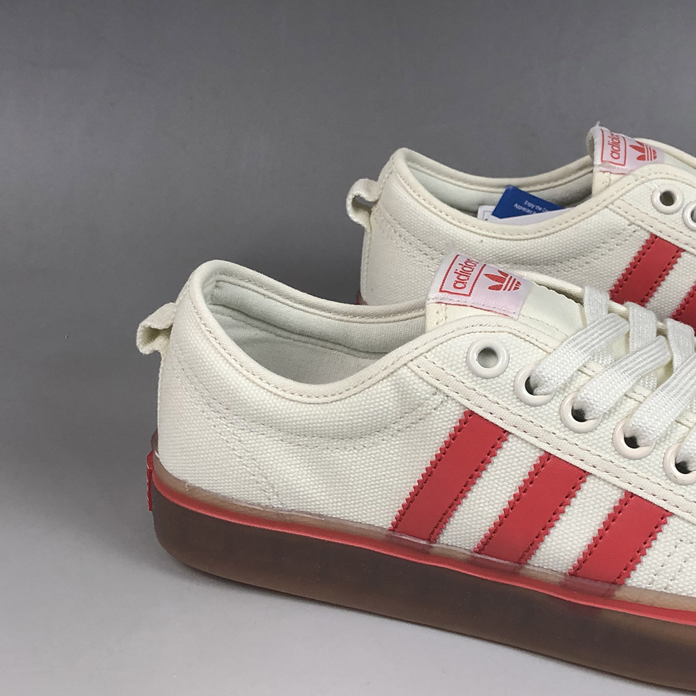 adidas nizza white red