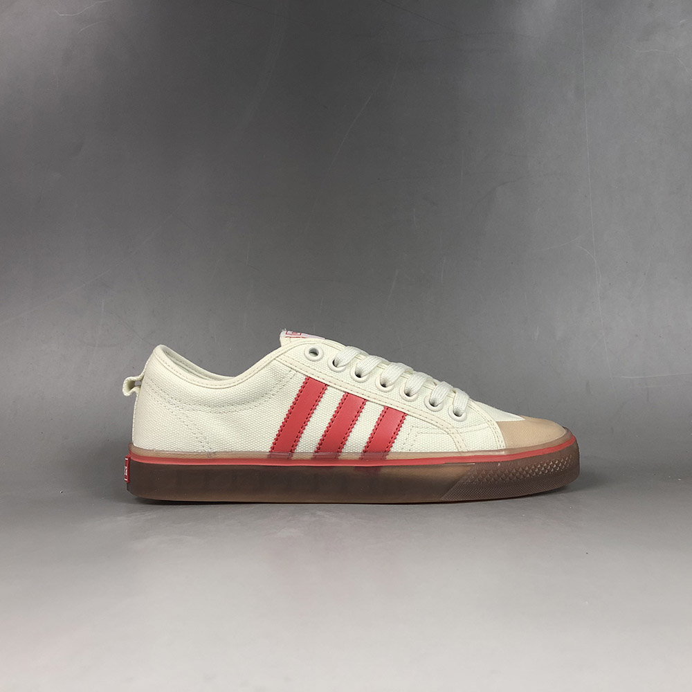 adidas nizza white and red