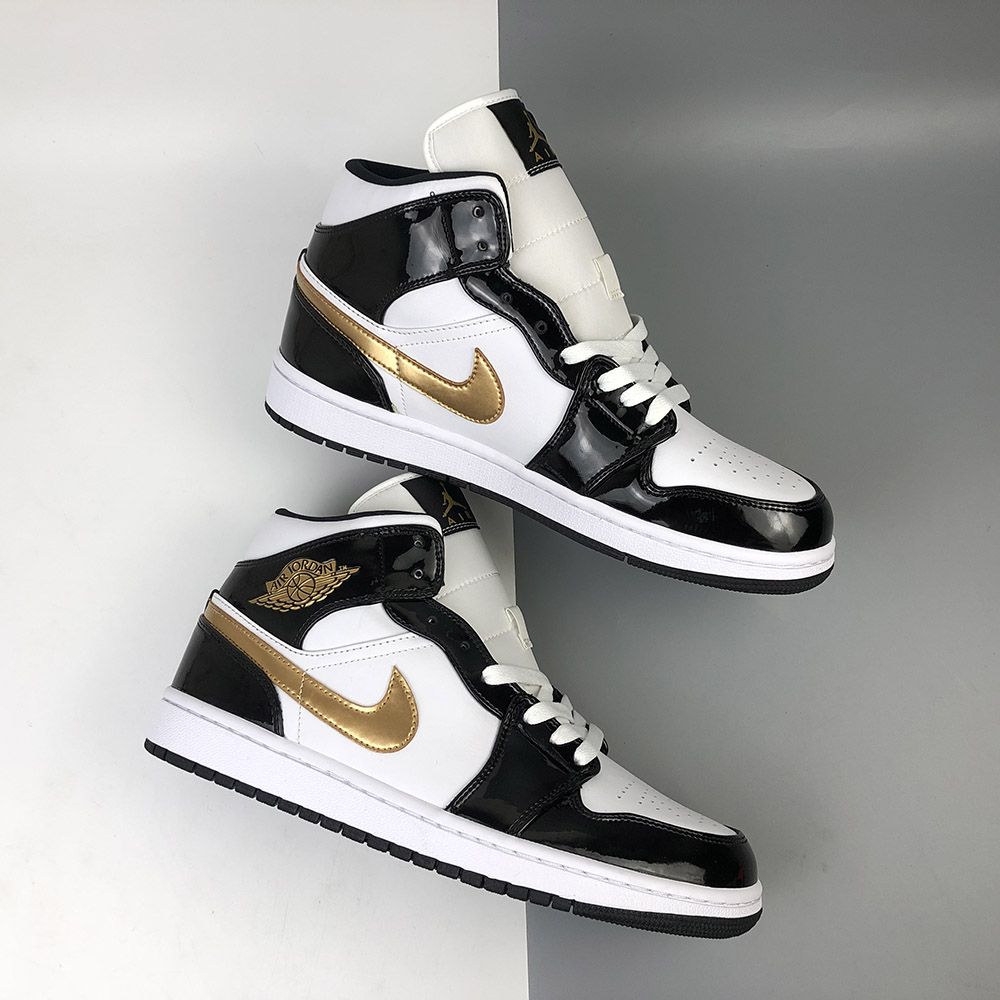 nike air jordan 1 patent leather gold