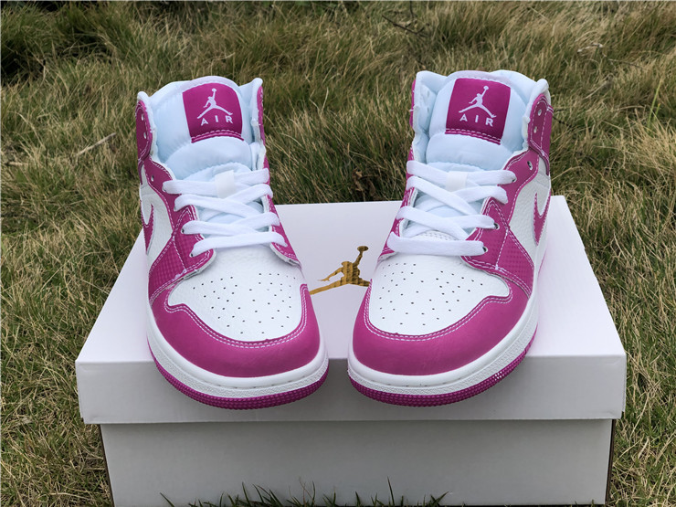 women's jordans white and pink