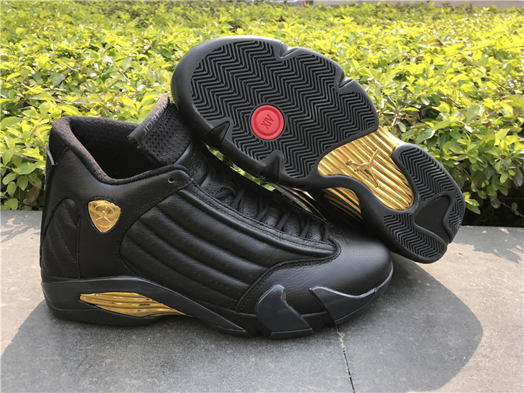 jordan 14 black gold