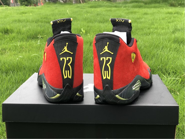 red ferrari jordans