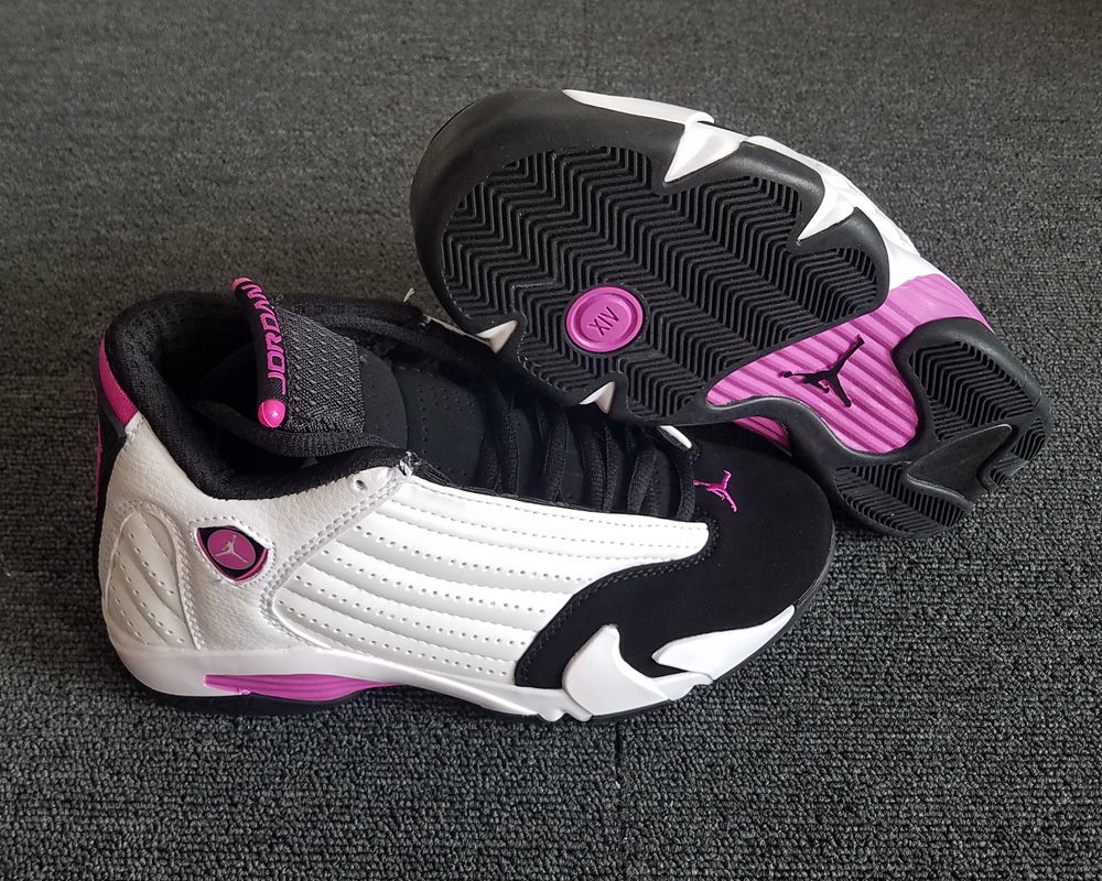 jordan 14 pink and grey