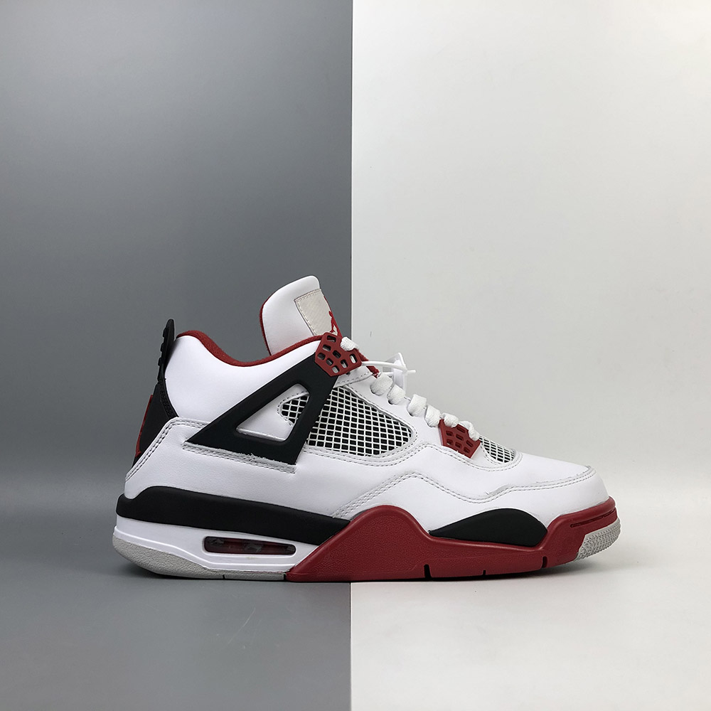 jordan 4 red white and black