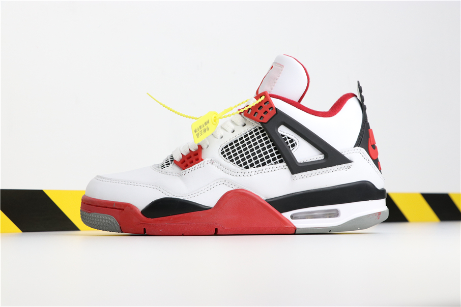 Air Jordan 4 “Fire Red” White/Varsity Red-Black On Sale – The Sole