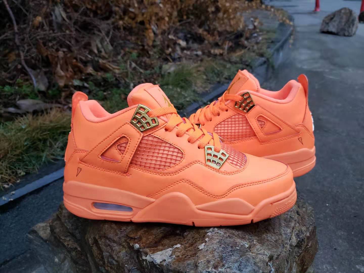 jordan 4 metallic orange grade school