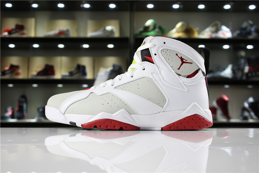 red and white jordans 7