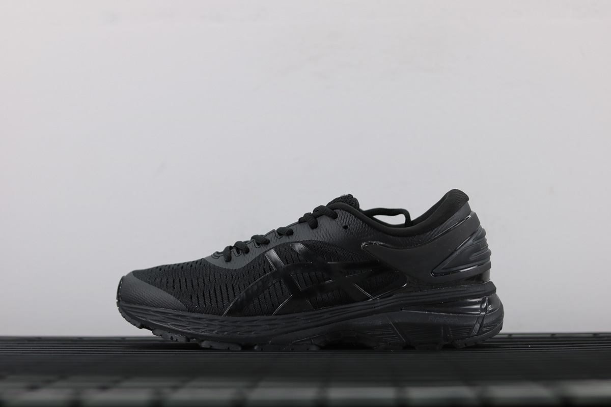 asics gel kayano 25 black black
