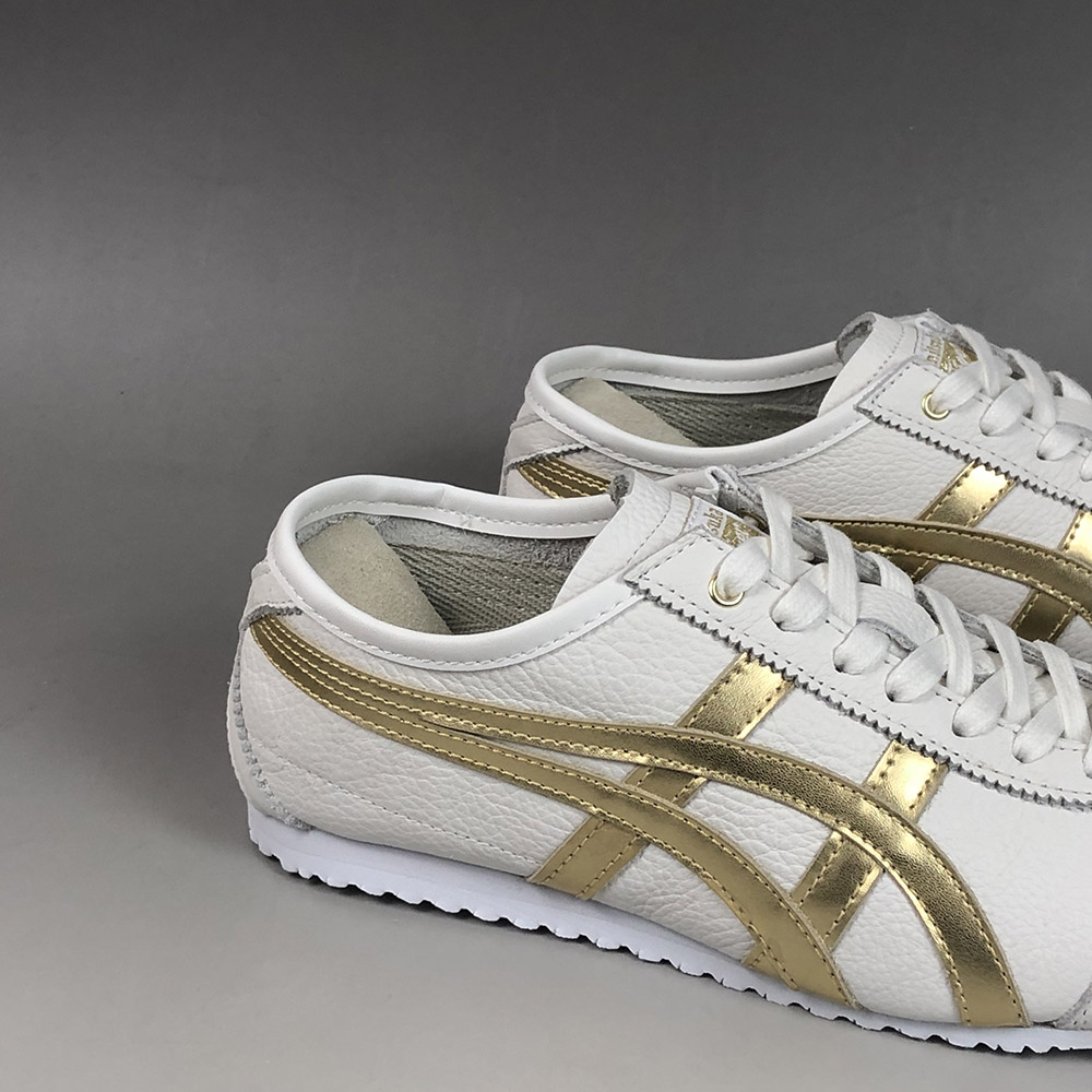 onitsuka tiger white and gold