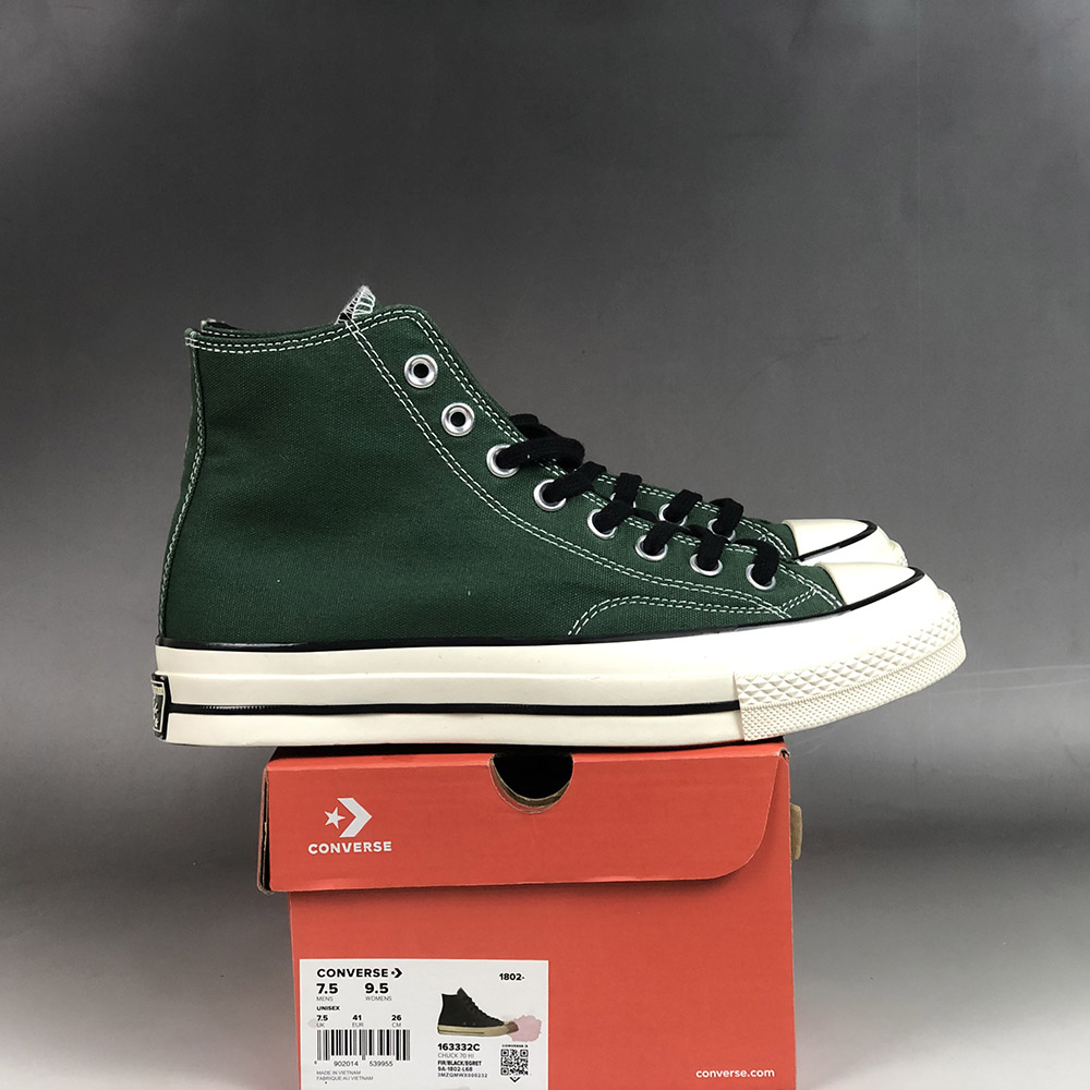 green vintage converse