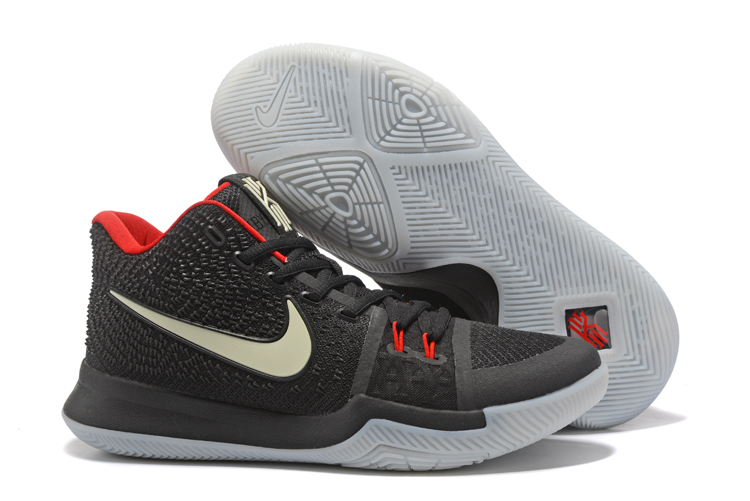 Nike kyrie 3 black red deals