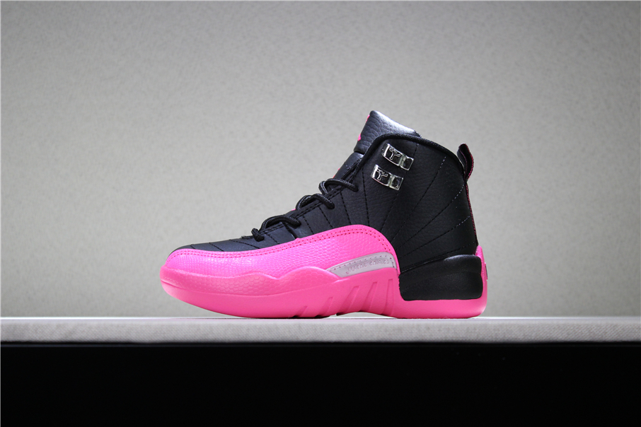 black and pink 12 jordans