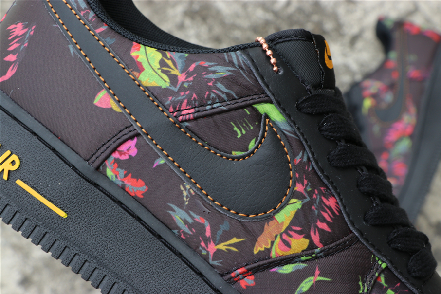 air force 1 black multicolor