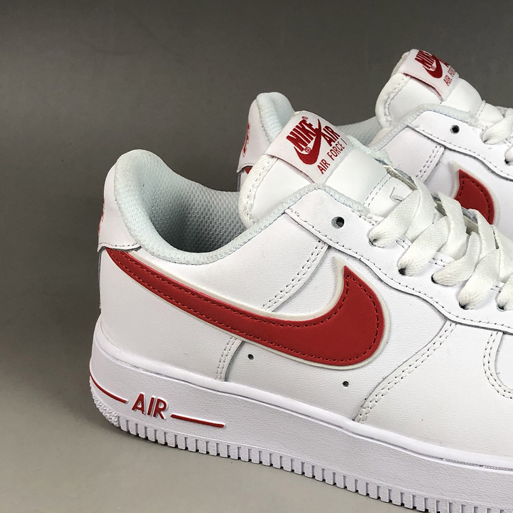 nike air force one white red