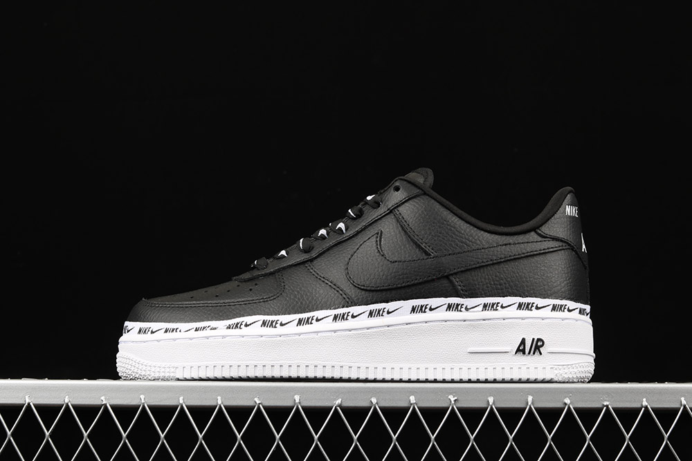 nike air force 1 black and white low