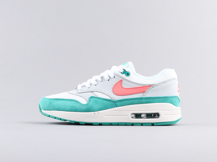 air max 1 green white