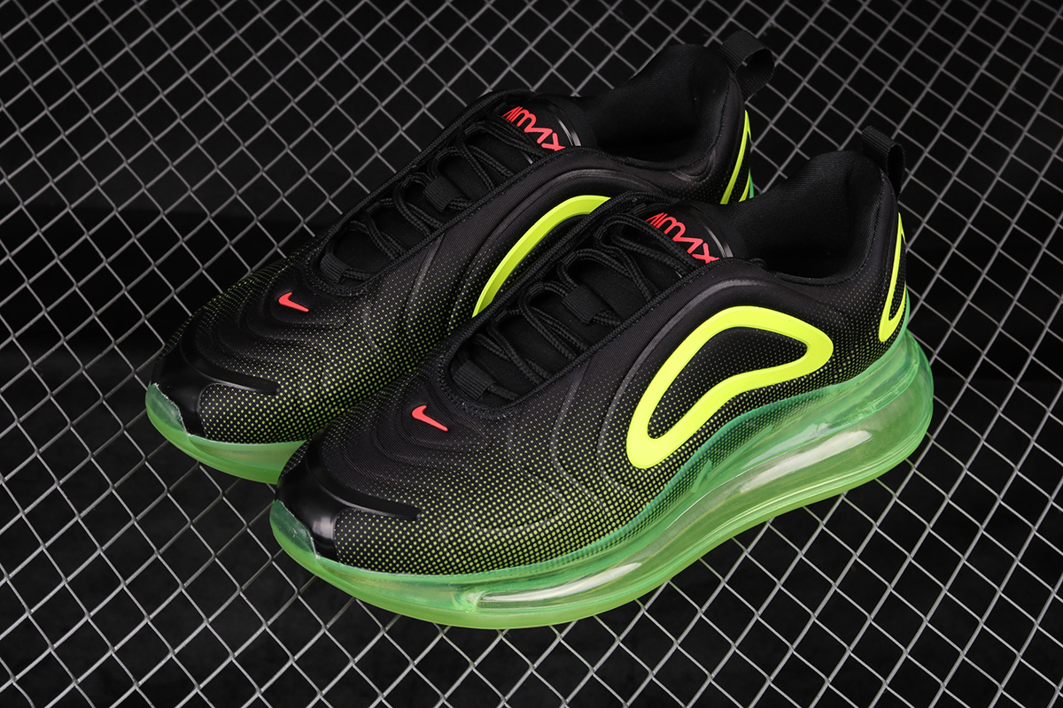 nike air max 720 black neon