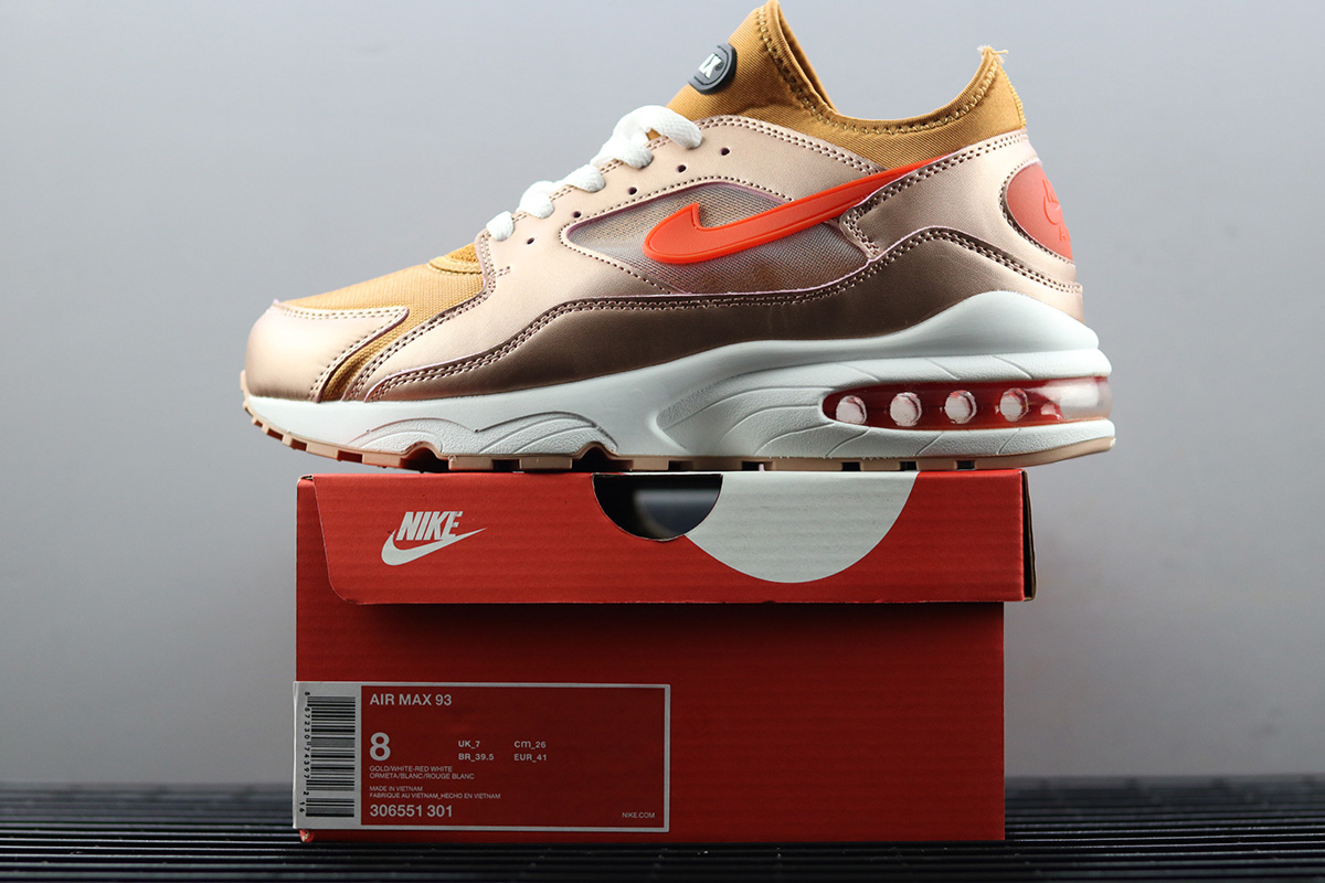 Nike Air Max 93 Rose Gold/Brown-White 