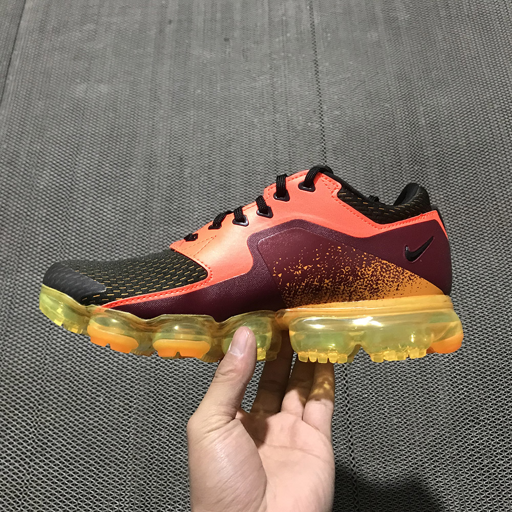 vapormax black orange yellow