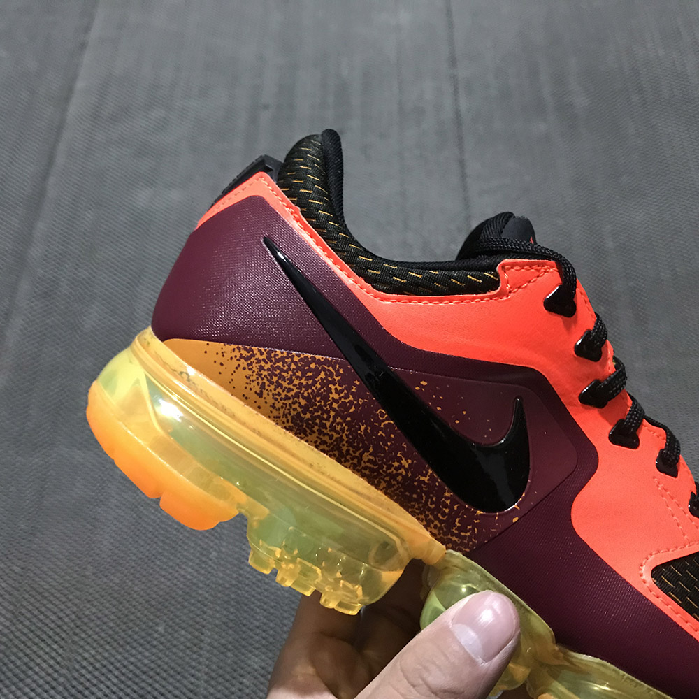 nike air vapormax orange and black