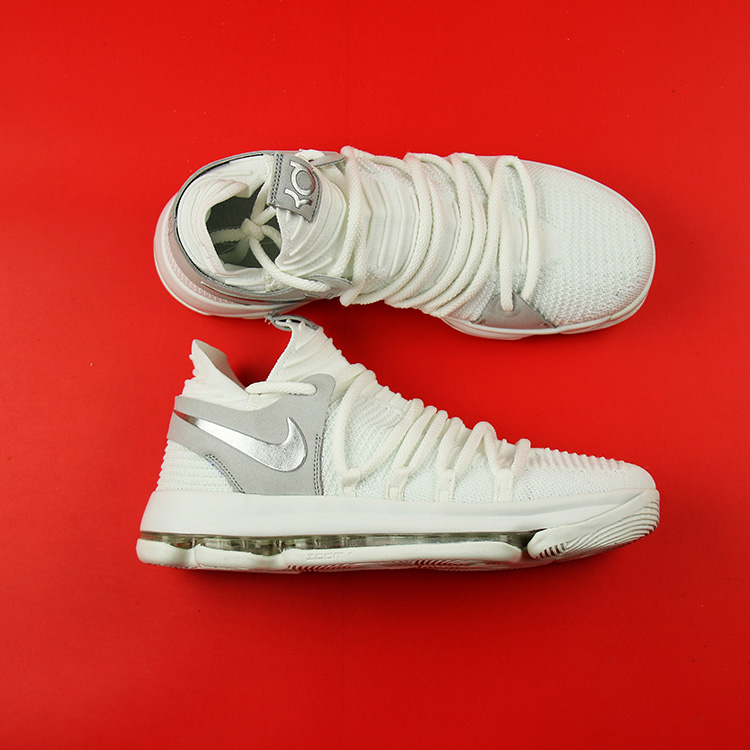 Nike KD 10 “Still KD” White/Chrome On 