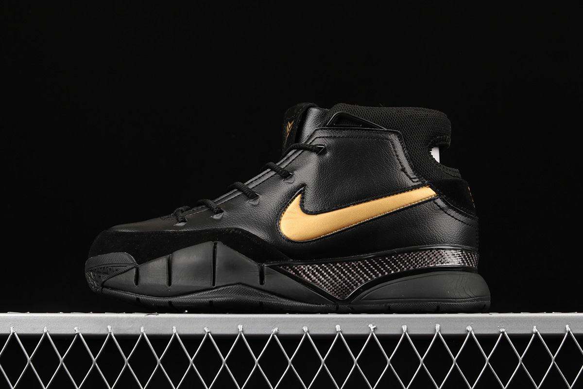 black and gold mamba shoes
