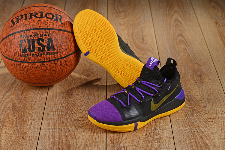 nike kobe yellow and purple