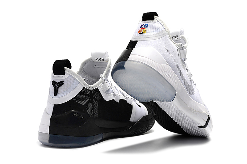 kobe black white shoes