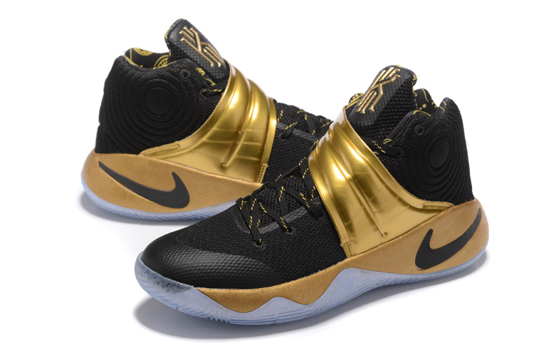 kyrie irving shoes 2 white and gold