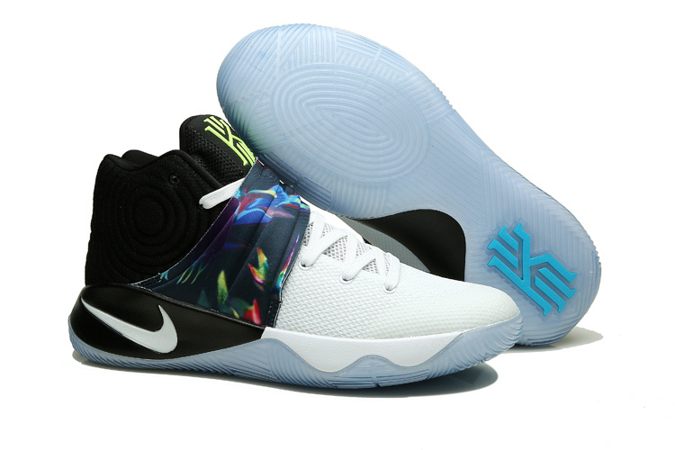 kyrie shoes white and black