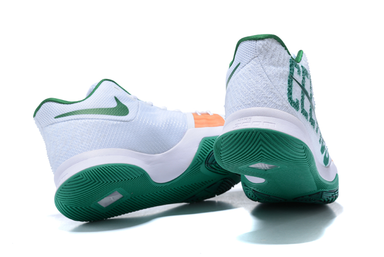 nike green and white shoes