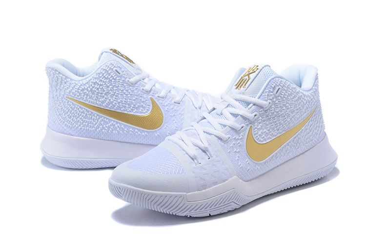 kyrie 1 white and gold