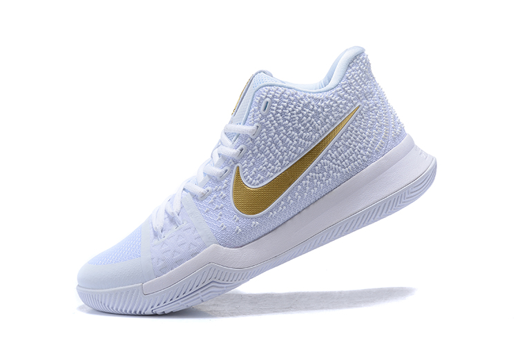 kyrie 3 white and gold