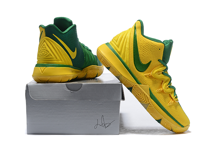 green and yellow nikes