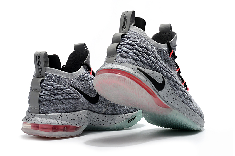 lebron 15 grey and pink