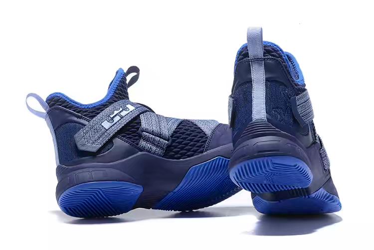 lebron soldier 12 blackened blue