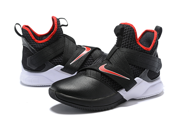 lebron soldier 12 black and red