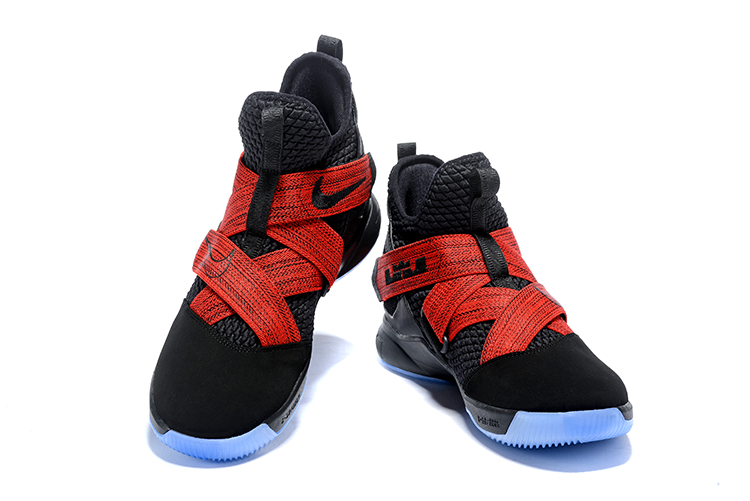 red and black lebron soldier 12