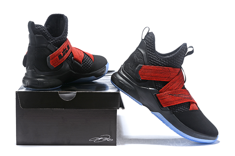 lebron soldier 12 black and red