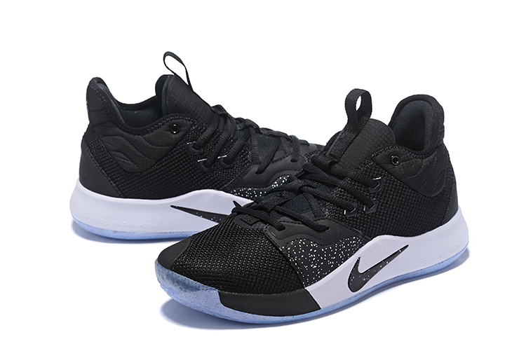 nike pg 3 black white