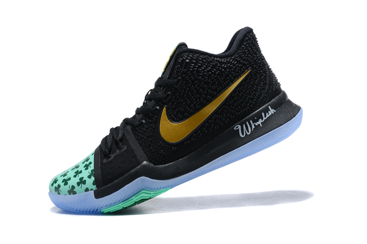 kyrie 3 black green