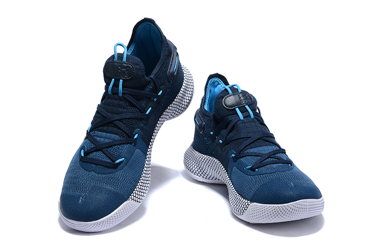 curry 6 blue white
