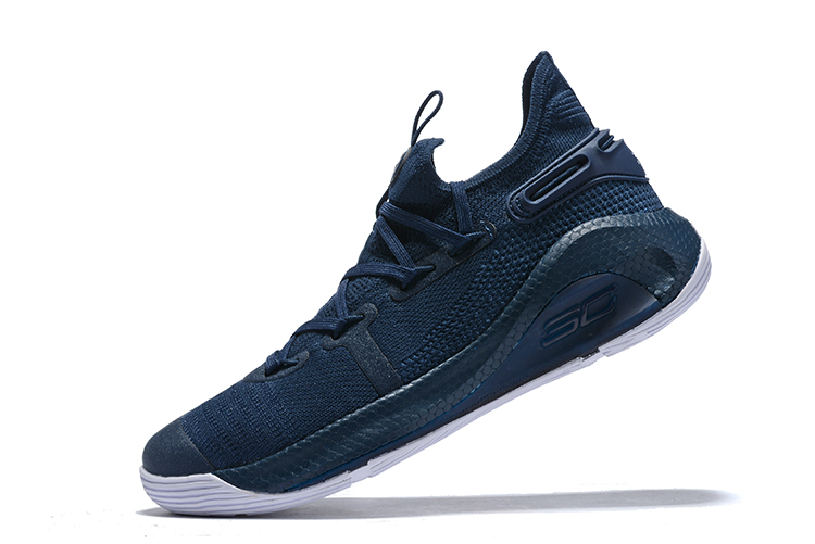 UA Curry 6 Navy Blue/White On Sale 