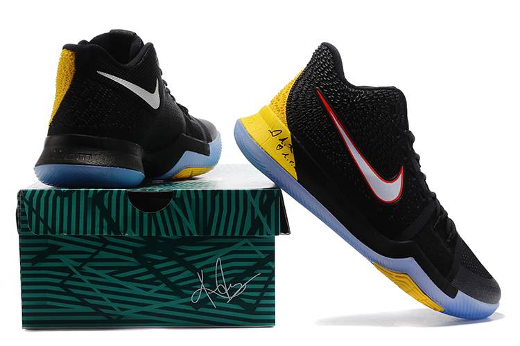 kyrie 3 yellow and black