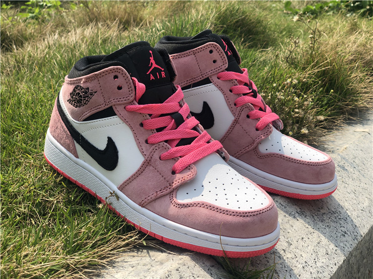 pink crimson jordans