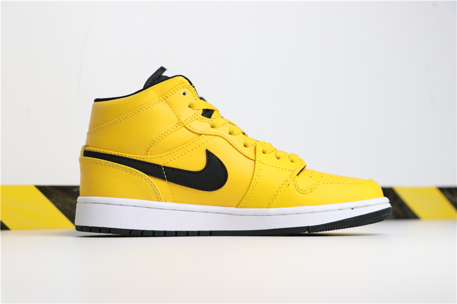 air jordan 1 mid yellow taxi